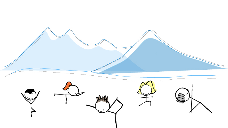 wesleYoga mountains
